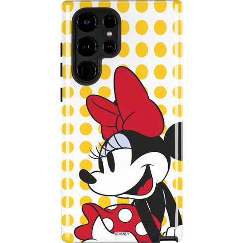 Disney Minnie Mouse Profile Yellow Dots Galaxy S25 Ultra Impact Case